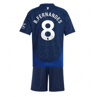 Dětský fotbalový dres Manchester United Bruno Fernandes #8 2024-25 Venkovní Krátký Rukáv (+ trenýrky)